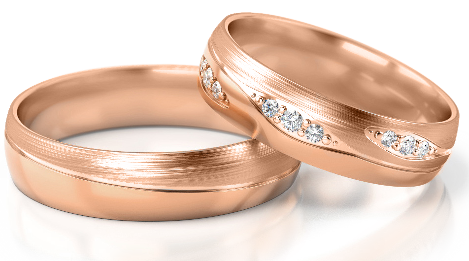 Trouwringen Roségoud model 62879 | Stel uw eigen set samen