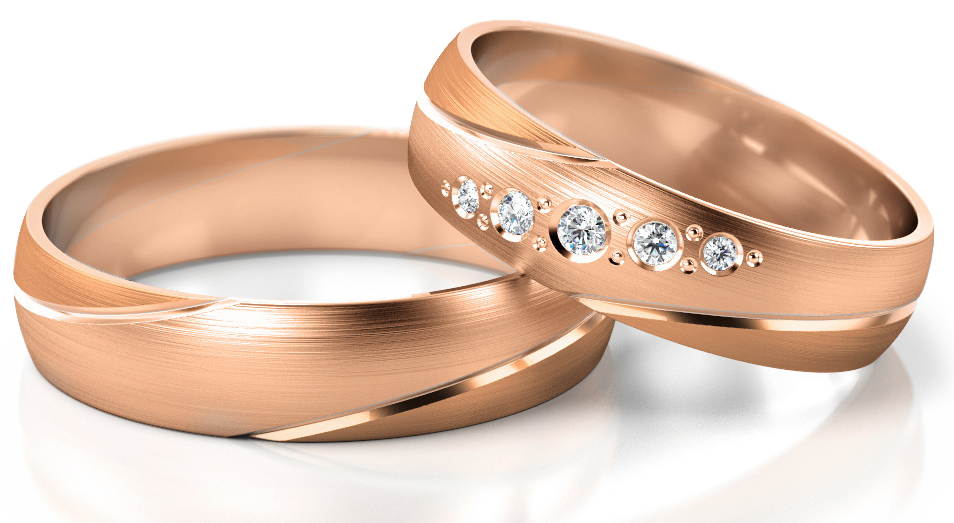 Trouwringen Roségoud model 73029 | Stel uw eigen set samen
