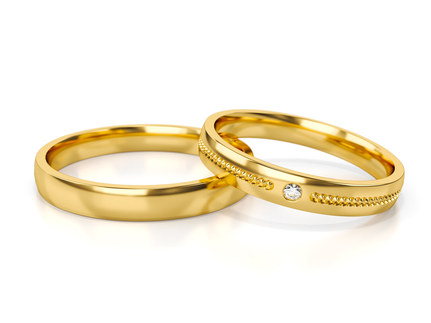 Trouwringen Goud model 13341 | Stel uw eigen set samen