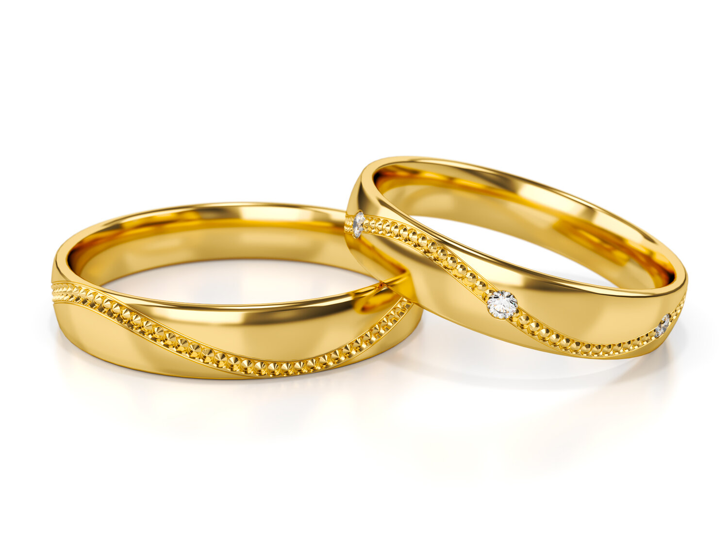 Trouwringen Goud model 23332 | Stel uw eigen set samen