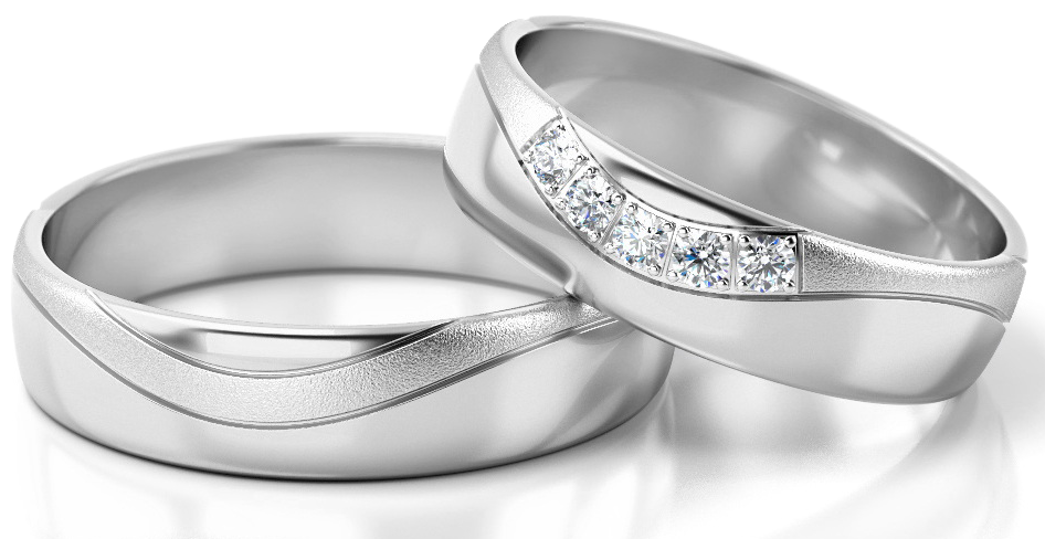 Trouwringen Witgoud model 52935 | Stel uw eigen set samen