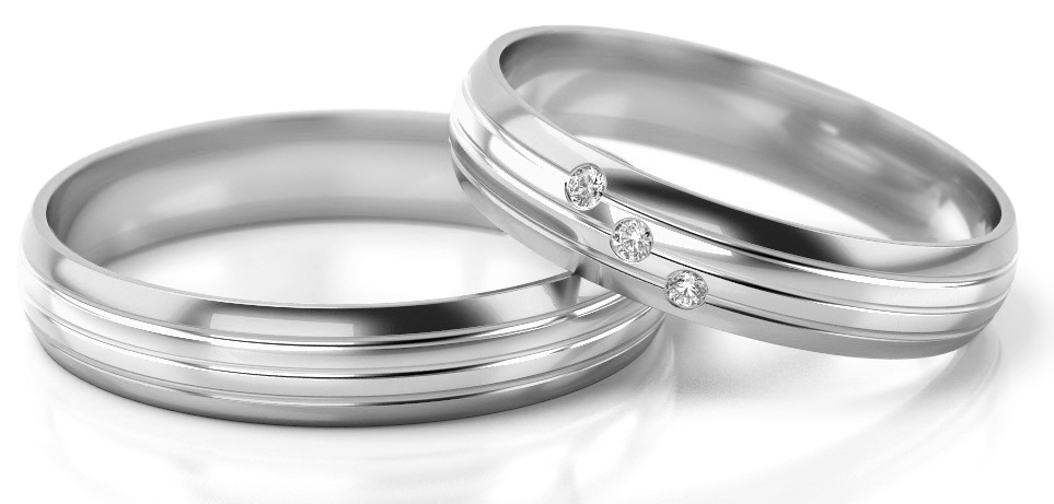 Trouwringen Witgoud model 52385 | Stel uw eigen set samen