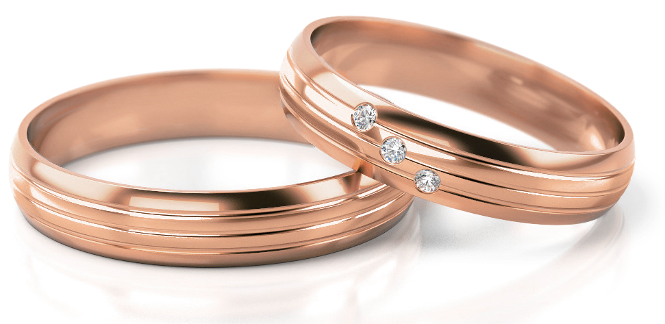 Trouwringen Roségoud model 52385 | Stel uw eigen set samen