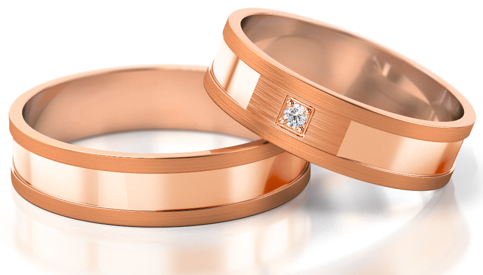 Trouwringen Roségoud model 82261 | Stel uw eigen set samen