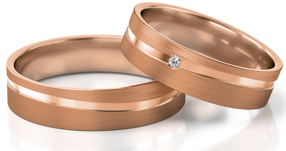 Trouwringen Roségoud model 13008 | Stel uw eigen set samen