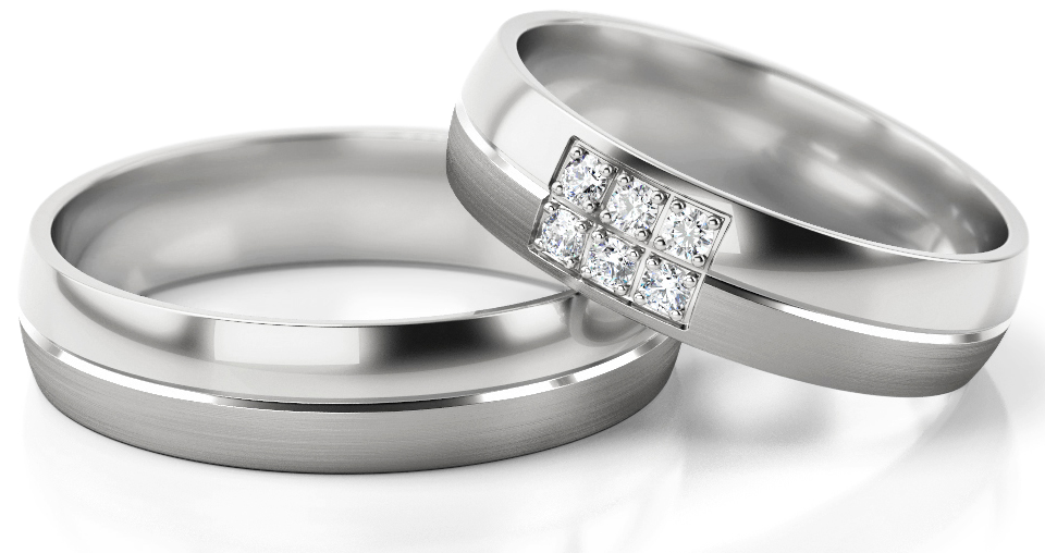 Trouwringen Witgoud model 72597 | Stel uw eigen set samen