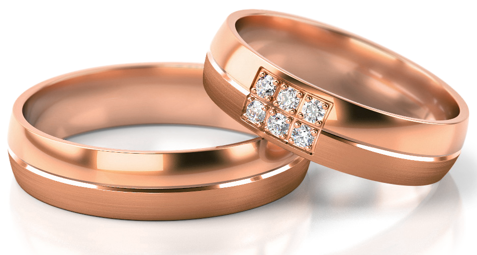 Trouwringen Roségoud model 72597 | Stel uw eigen set samen
