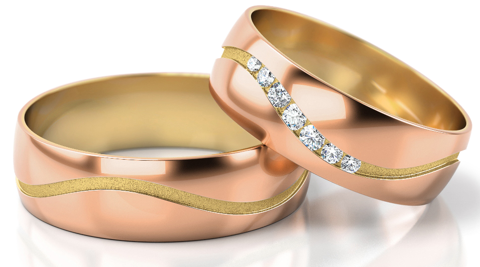 Trouwringen Roségoud model 83074 | Stel uw eigen set samen