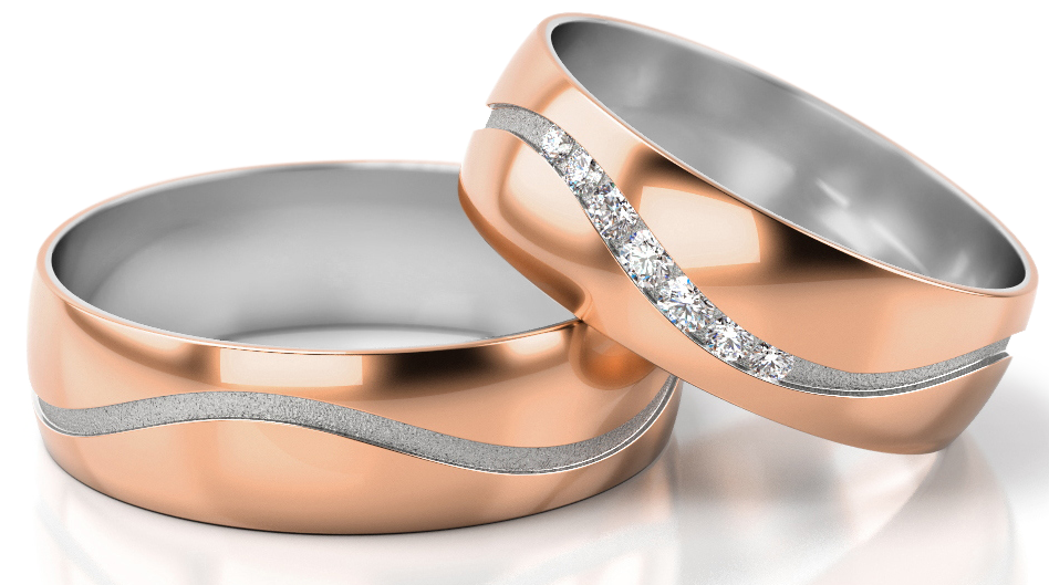 Trouwringen Roségoud model 83074 | Stel uw eigen set samen