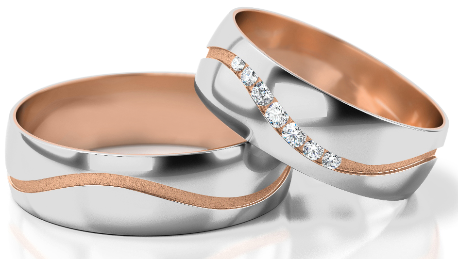 Trouwringen Witgoud model 83074 | Stel uw eigen set samen