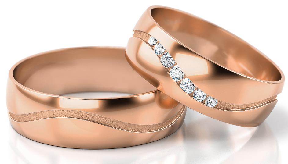 Trouwringen Roségoud model 83074 | Stel uw eigen set samen
