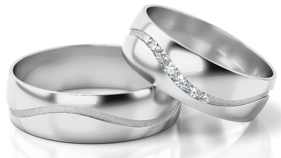 Trouwringen Witgoud model 83074 | Stel uw eigen set samen