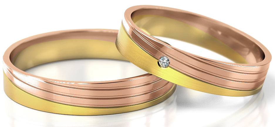 Trouwringen Goud model 12995 | Stel uw eigen set samen