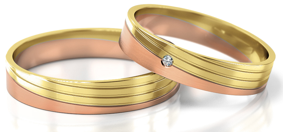 Trouwringen Goud model 12995 | Stel uw eigen set samen