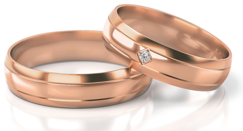 Trouwringen Roségoud model 42557 | Stel uw eigen set samen