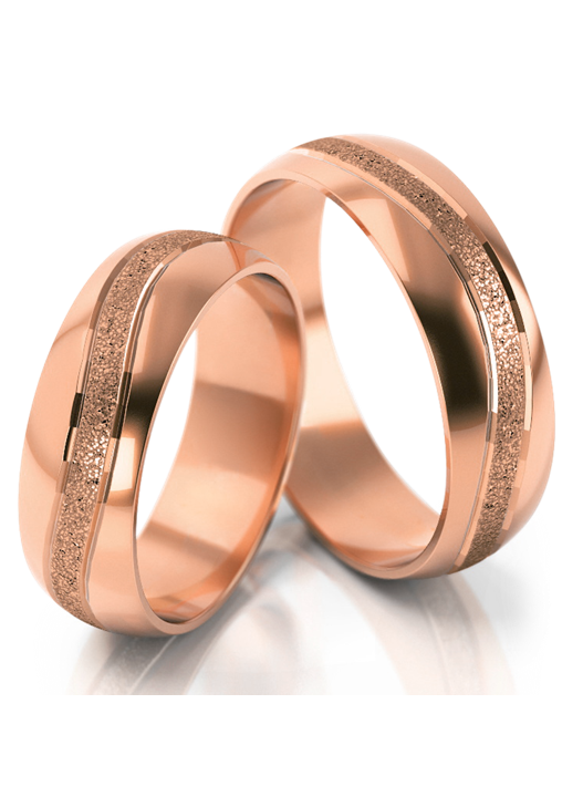 Trouwringen Goud model 51165 | Roségoud