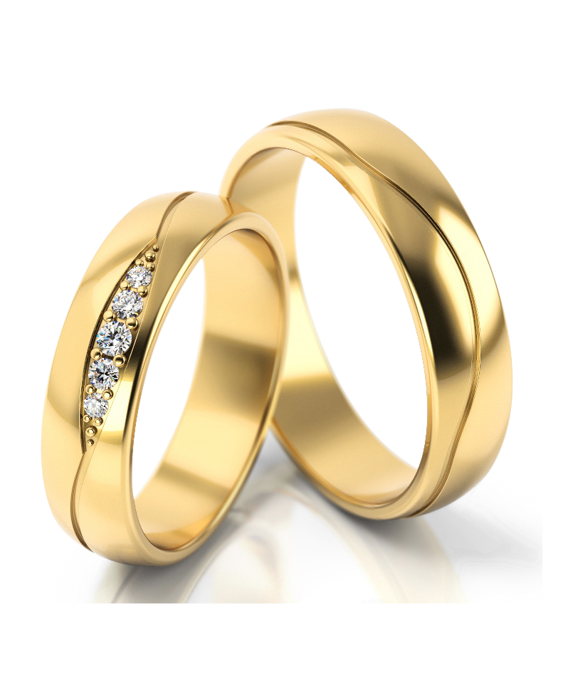 Trouwringen Goud model 52969 | Stel uw eigen set samen