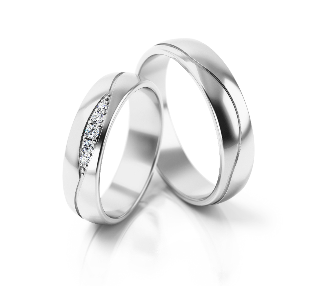 Trouwringen Witgoud model 52969 | Stel uw eigen set samen