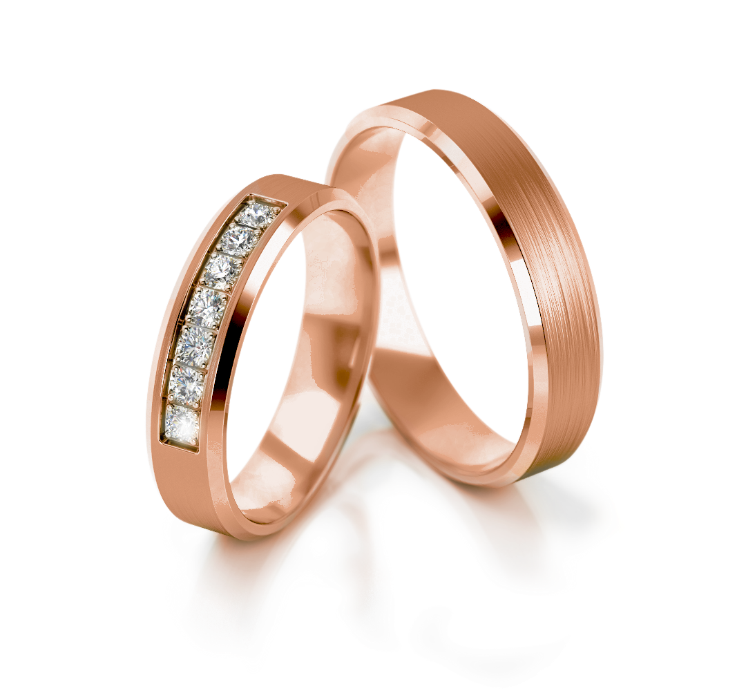 Trouwringen Roségoud model 53165 | Stel uw eigen set samen