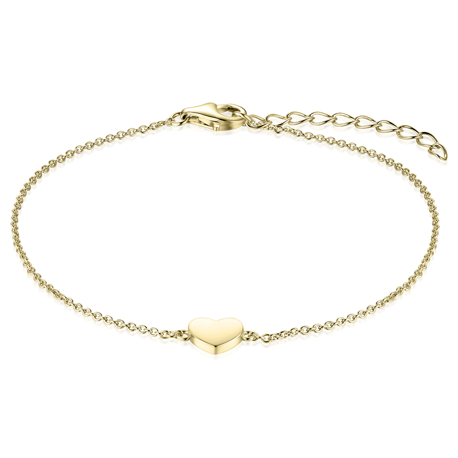 Armband hart gold plated model Y