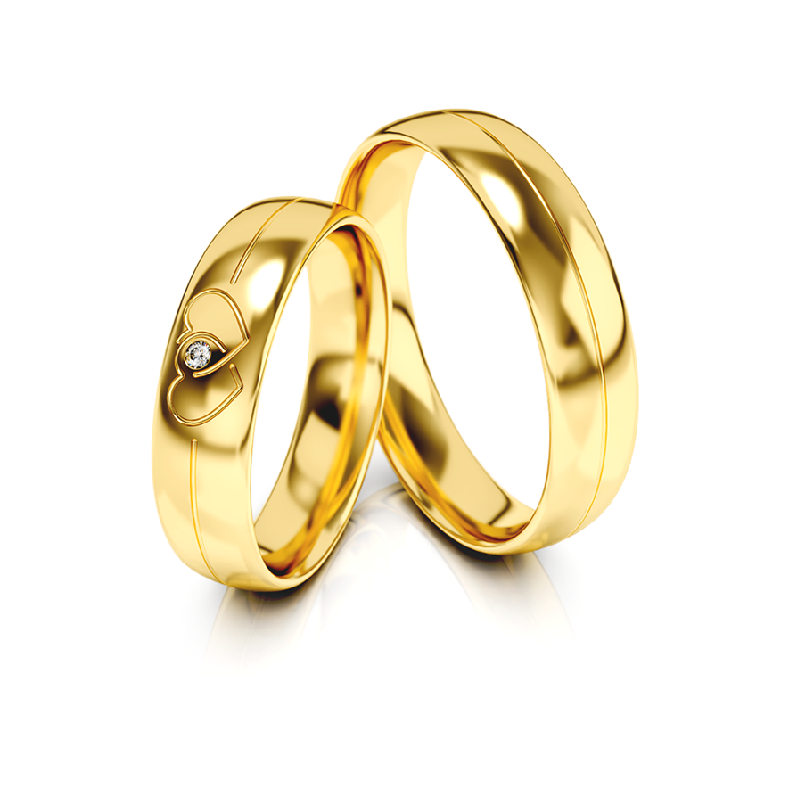 Trouwringen Goud model 93308 | Stel uw eigen set samen