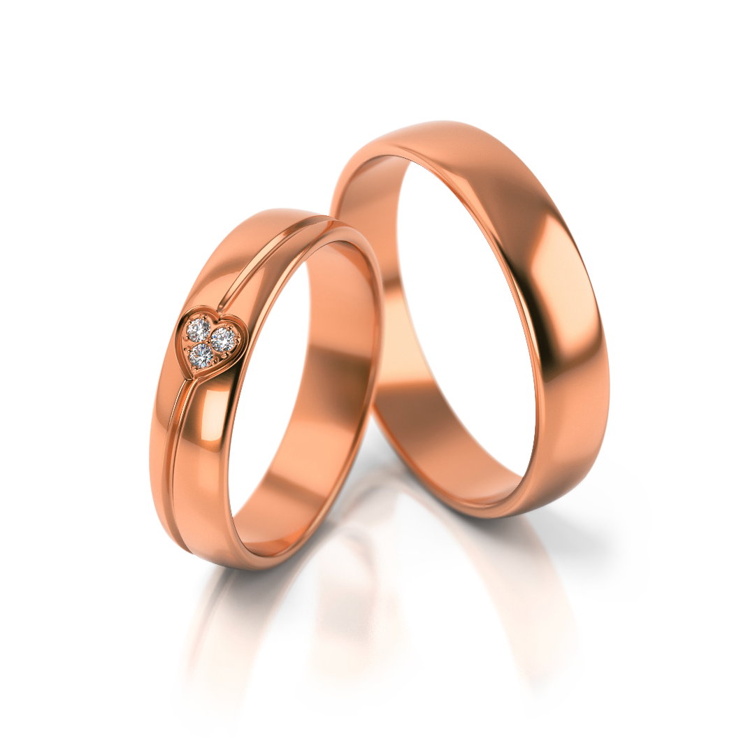 Trouwringen Roségoud model 23147 | Stel uw eigen set samen