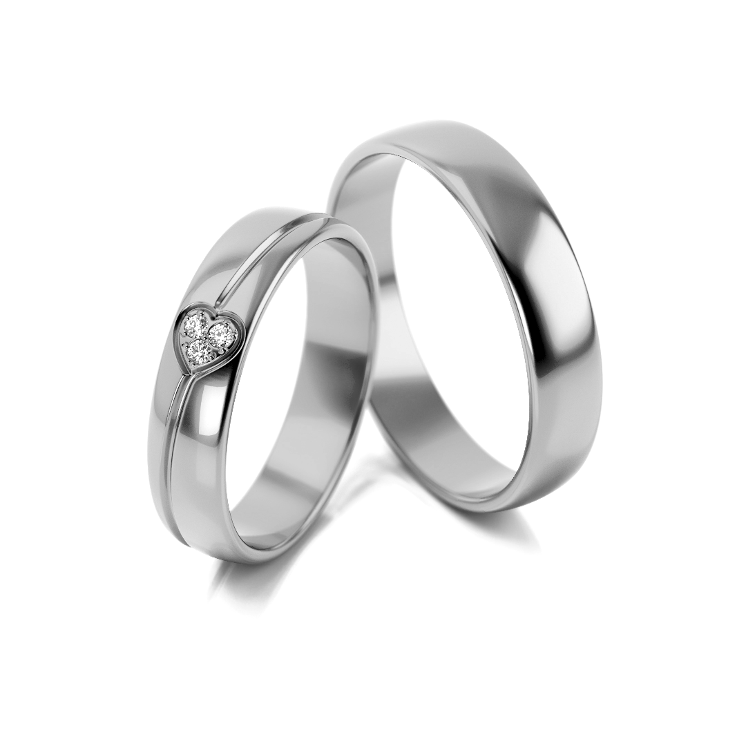 Trouwringen Witgoud model 23147 | Stel uw eigen set samen