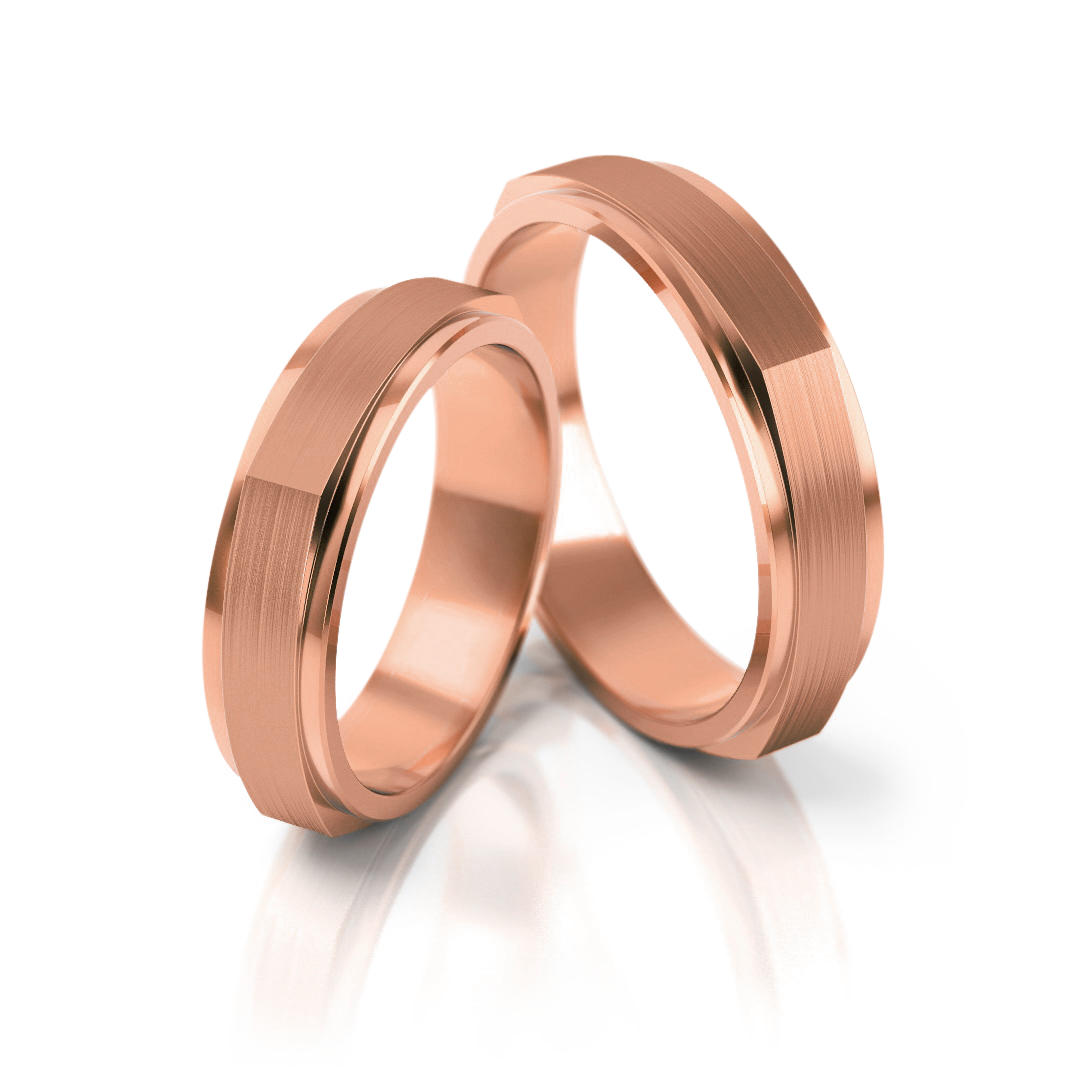 Trouwringen Goud model 92119 | Roségoud
