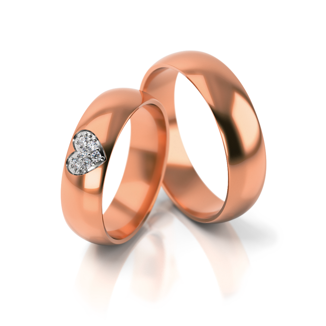 Trouwringen Roségoud model 23102 | Stel uw eigen set samen