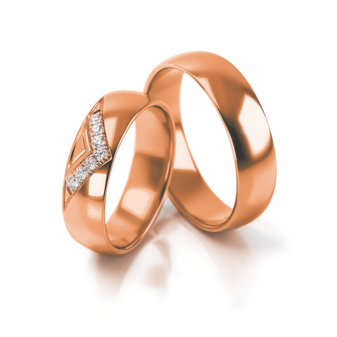 Trouwringen Roségoud model 73138 | Stel uw eigen set samen