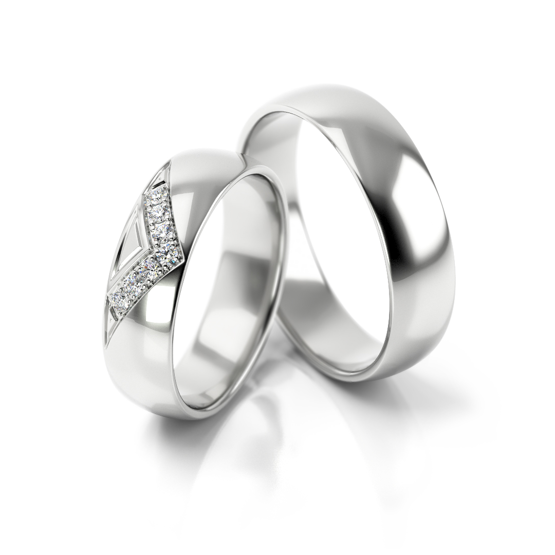 Trouwringen Witgoud model 73138 | Stel uw eigen set samen