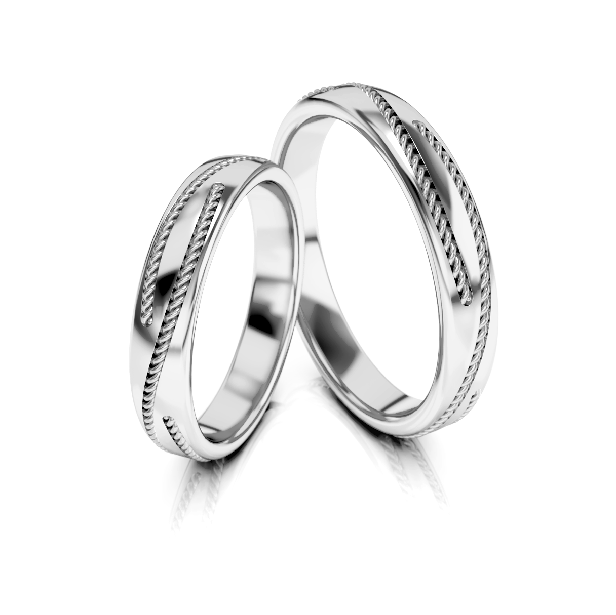 Trouwringen Goud model 53236 | Witgoud