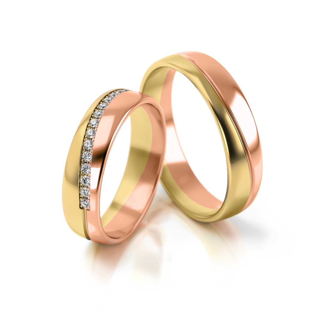 Trouwringen Goud model 93089 | Stel uw eigen set samen