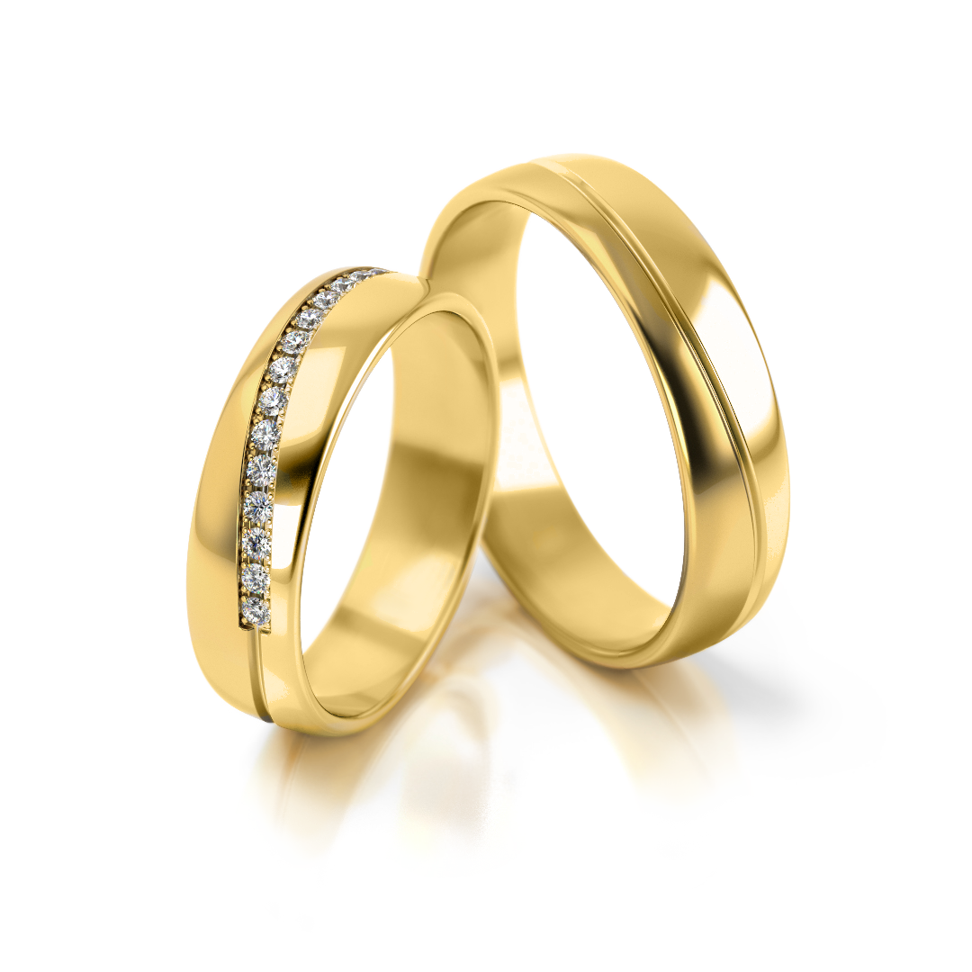 Trouwringen Goud model 93089 | Stel uw eigen set samen