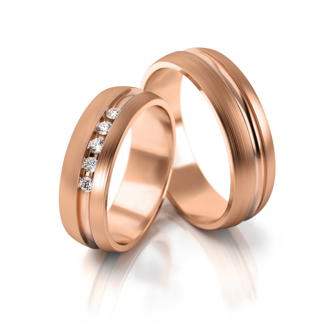 Trouwringen Roségoud model 31572 | Stel uw eigen set samen