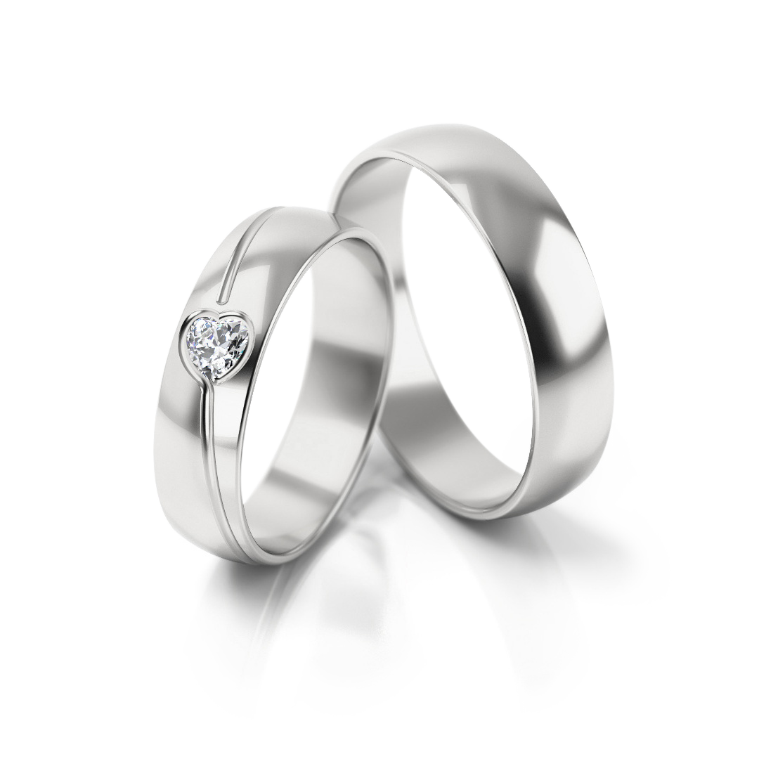 Trouwringen Witgoud model 72958 | Stel uw eigen set samen