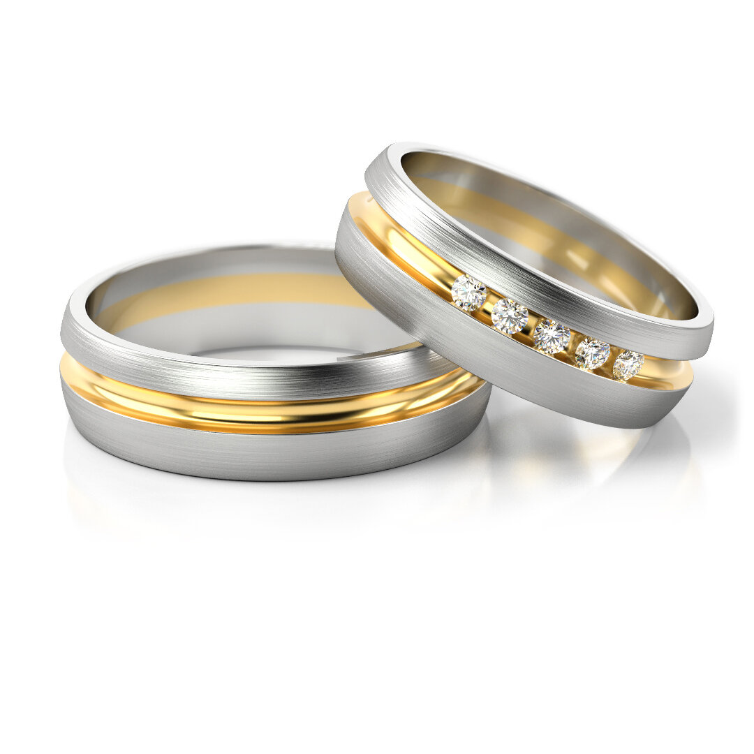 Trouwringen Witgoud model 81578 | Stel uw eigen set samen