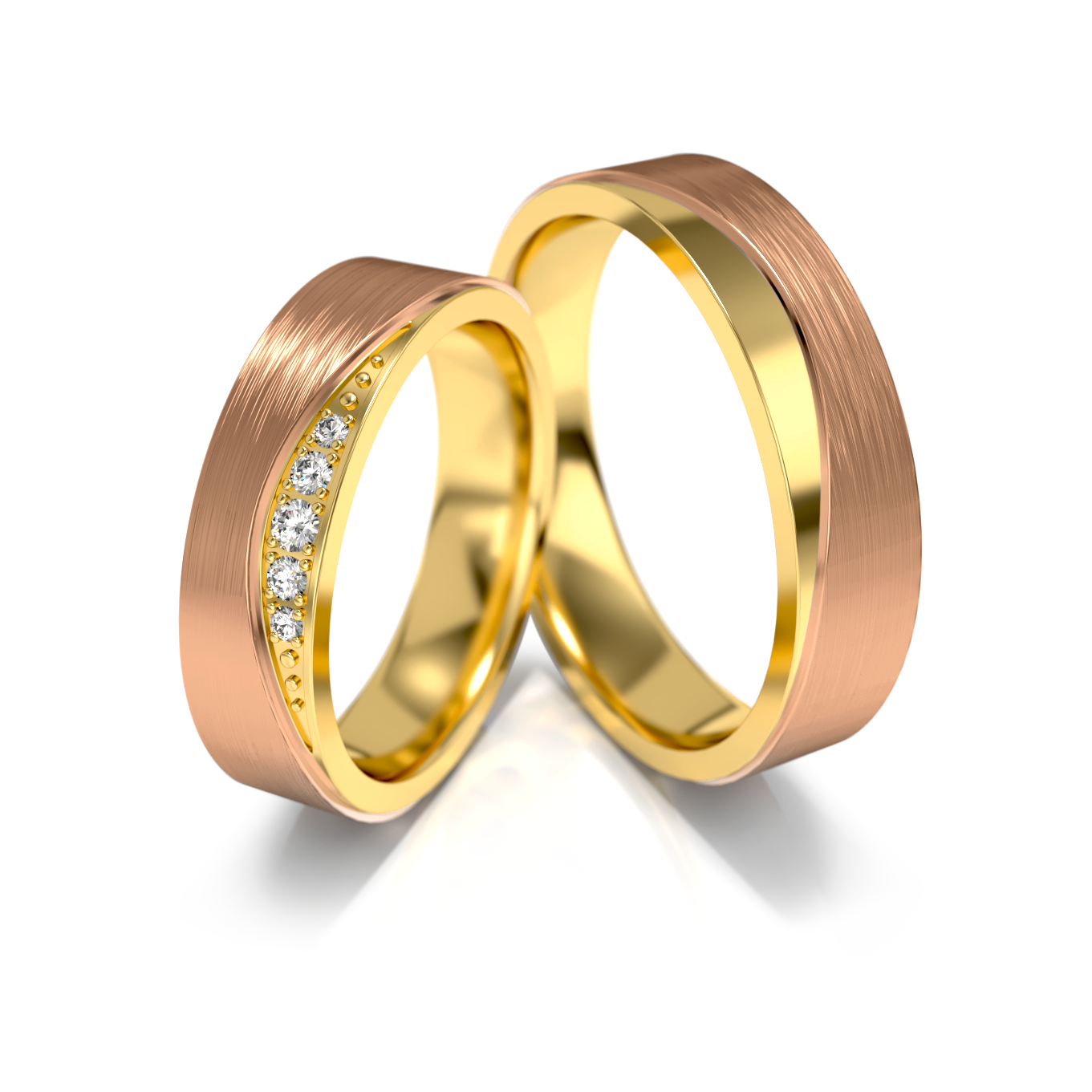 Trouwringen Goud model 63278 | Stel uw eigen set samen