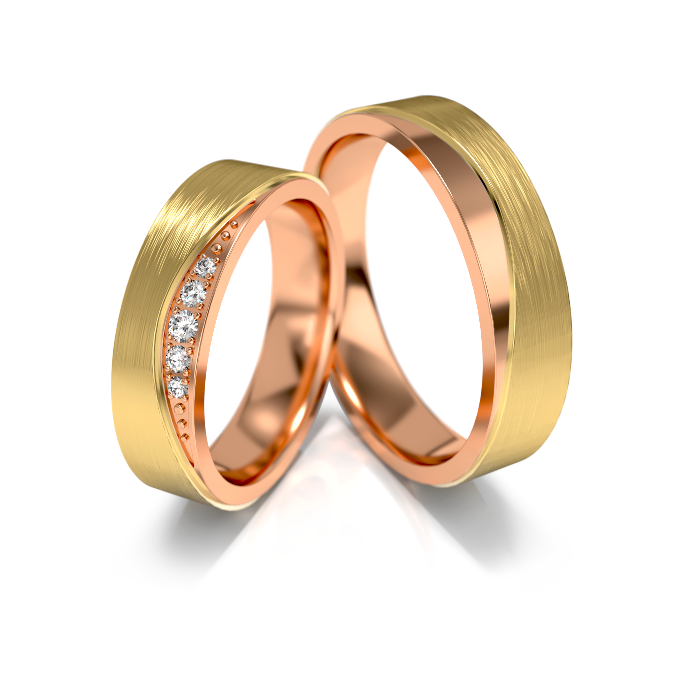 Trouwringen Goud model 63278 | Stel uw eigen set samen