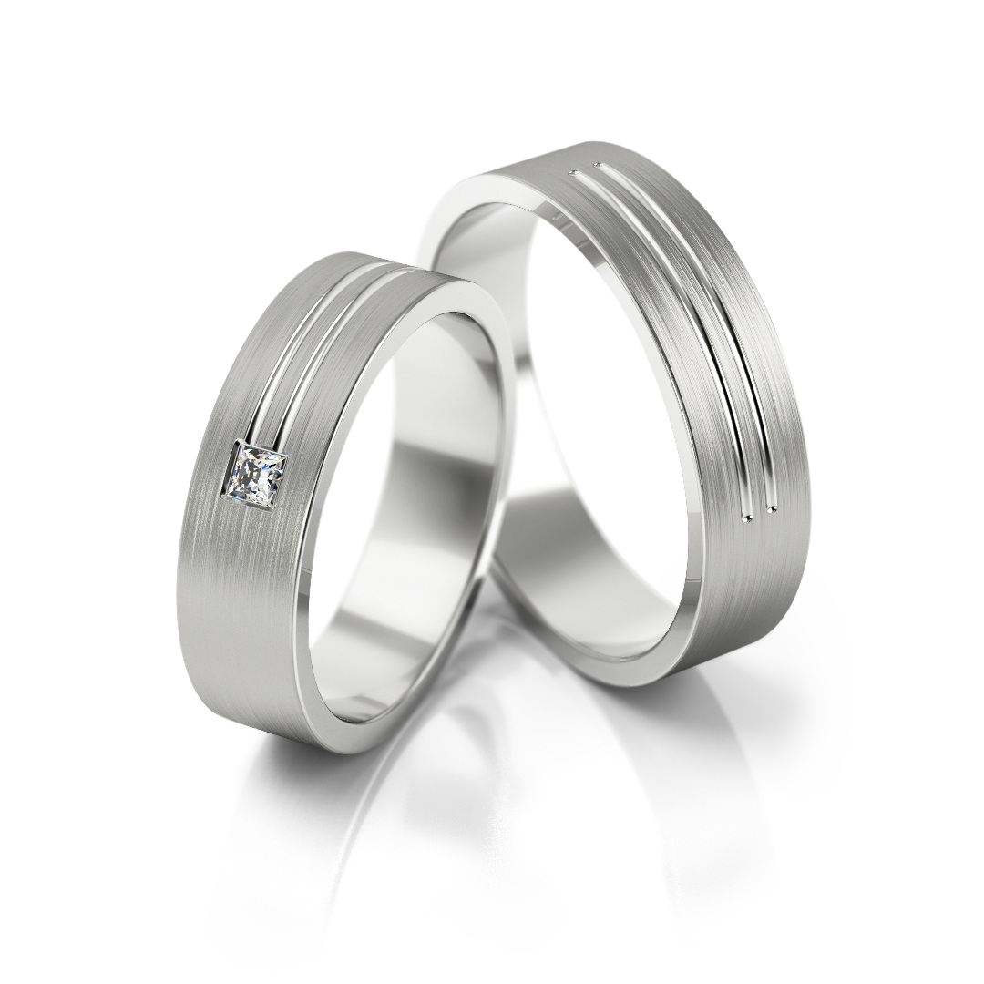 Trouwringen Witgoud model 92140 | Stel uw eigen set samen