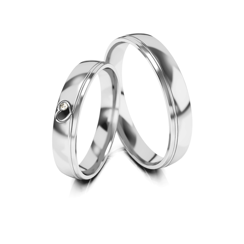 Trouwringen Witgoud model 13265 | Stel uw eigen set samen