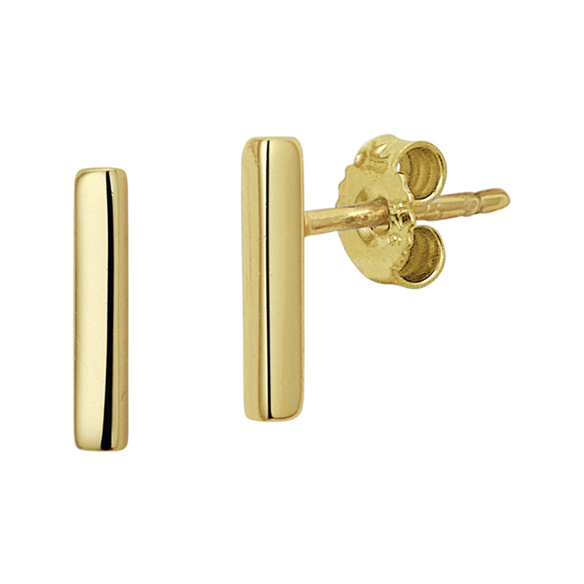Oorknoppen 10 mm. gold plated model 5E