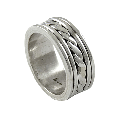 Ring 925 zilver & koper ambachtelijk model 3