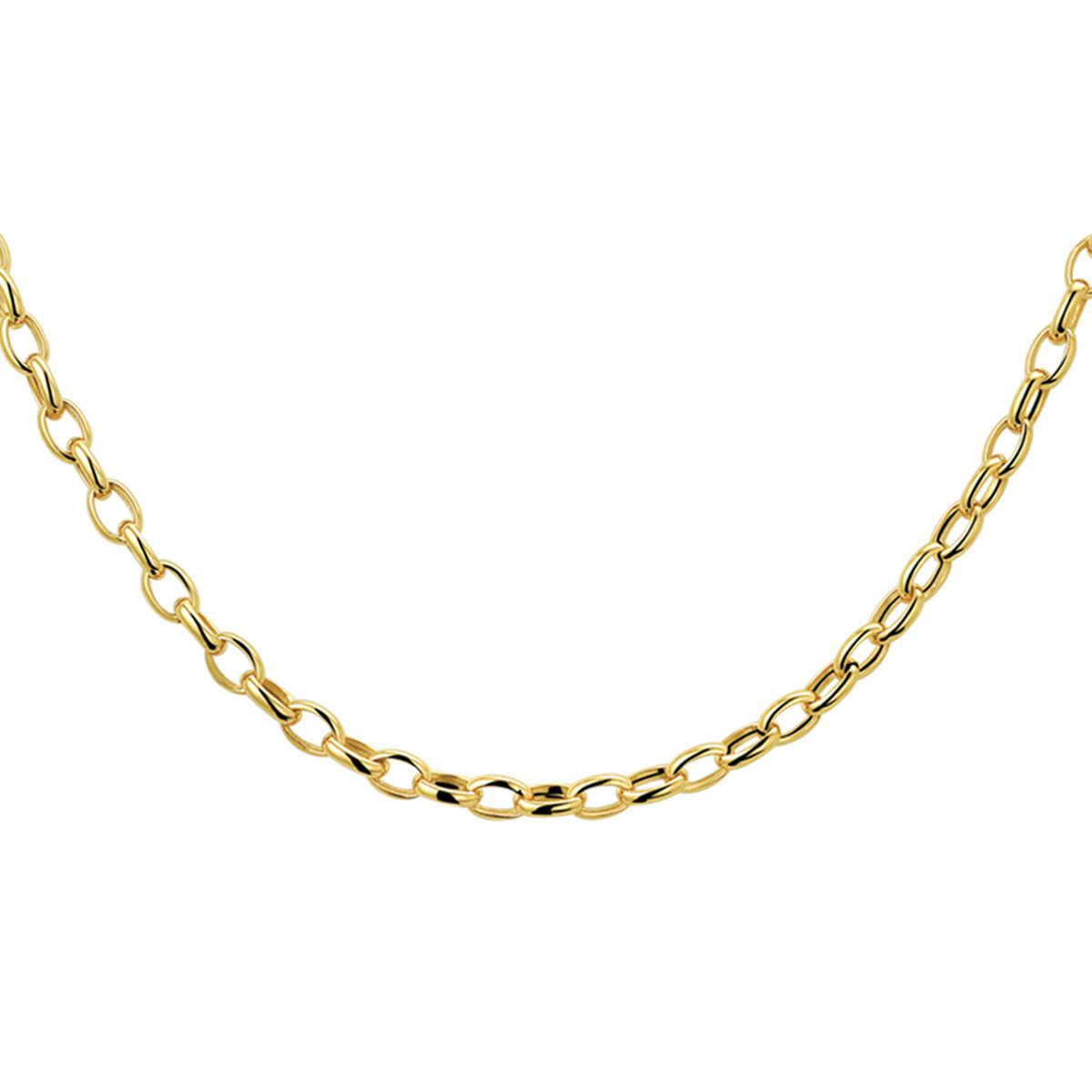 Halsketting 14 karaat goud anker model 1C