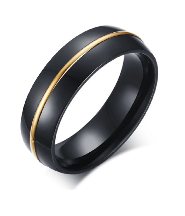 Ring zwart & goud model 79