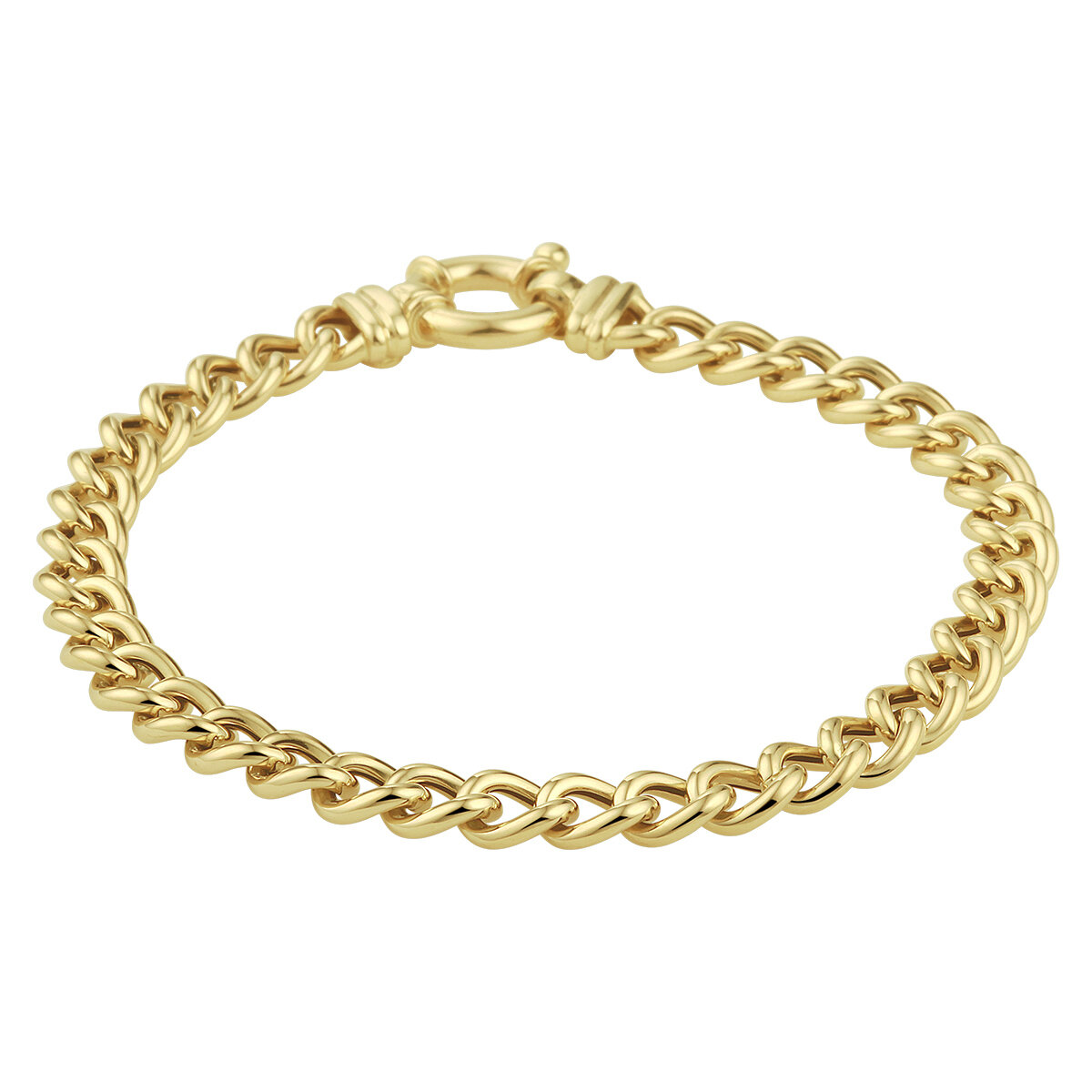 Armband 14 karaat goud gourmette model 8C