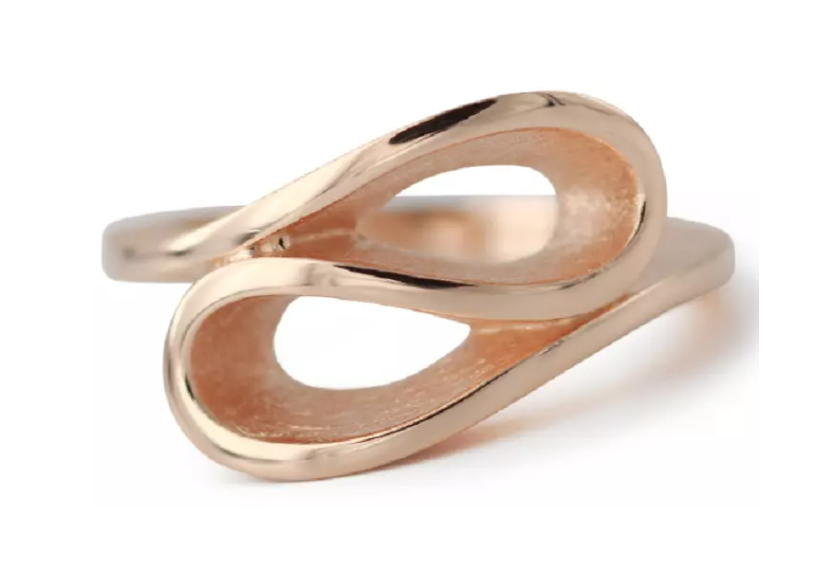 Ring infinity 925 zilver rosé verguld model 14 C