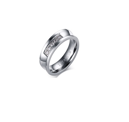 Ring titianium zirkonia model 80
