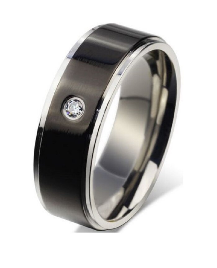 Ring zirkonia zwart model 26