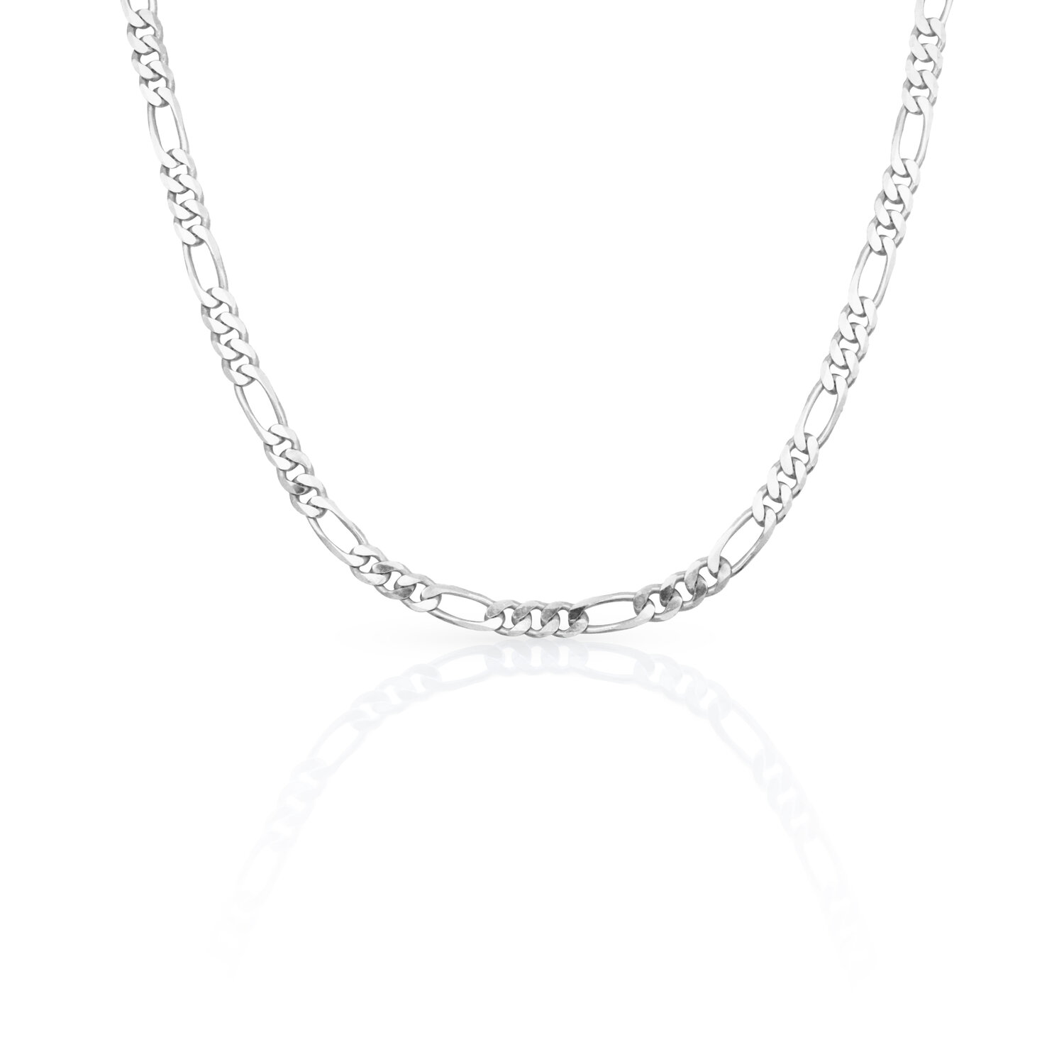 Halsketting 925 zilver figaro model HQ